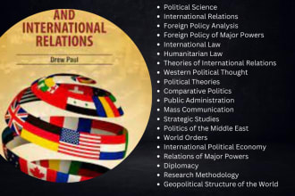 handle international relations, political science and international politics