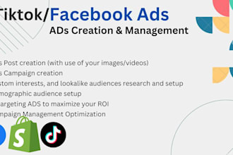 setup tiktok and facebook ads for leads and sales