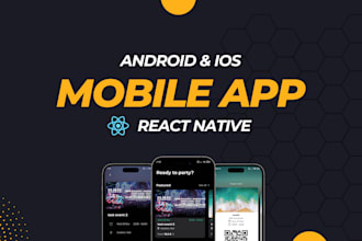 do mobile app development for ios and android using react native