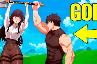 design a captivating anime manhwa manga thumbnail for you