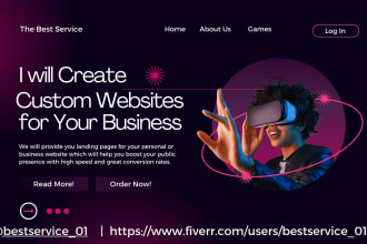 develop custom business website and web application