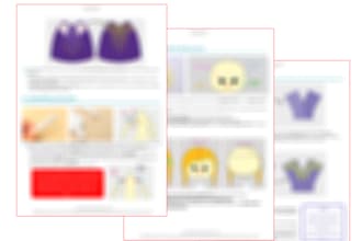 write sewing instruction or plush doll patterns