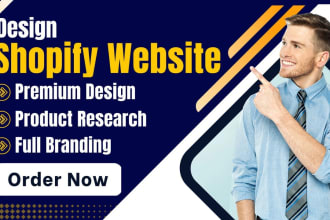 design or redesign a professional shopify online store