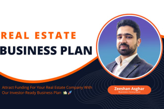 develop real estate business plan and financial model