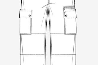 create flat sketches tech pack and measurement sheet