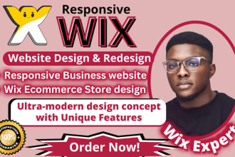 wix website design, redesign wix website development build wix ecommerce website