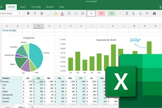 build a custom excel spreadsheet with formulas and charts