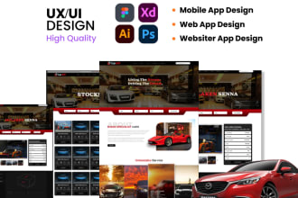 ux UI design, app ui design, web design,identity in figma