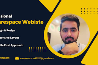 build a professional squarespace website and responsive