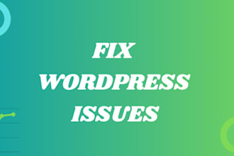 fix wordpress issues, bugs, html5, css, provide wp help