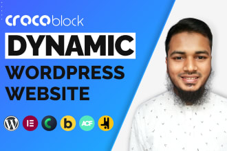 build dynamic wordpress website with crocoblock jet engine acf bricks breakdance