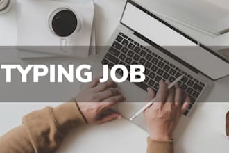 do typing job for you
