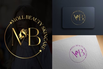 do unique skin care, spa salon, massage, beauty and cosmetics logo design