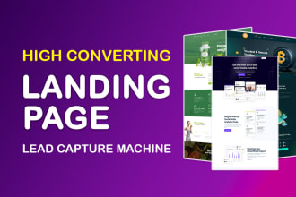 create high converting wordpress landing page design or elementor landing page