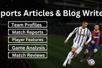 write professional SEO sports articles and blog posts