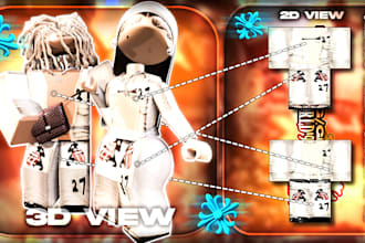 create roblox clothes for you or a roblox group