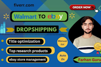 do walmart and amazon to ebay dropshipping and product listing