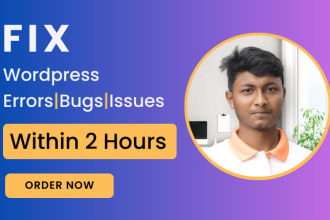 fix HTML, CSS, website errors, bugs, critical error or any type of problem