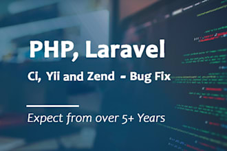expertly bug fix of PHP, laravel, codeigniter, yii, zend