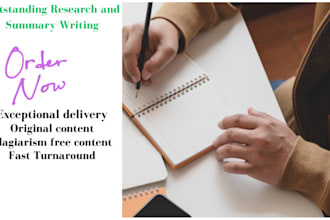 assist with research and summary writing