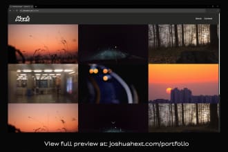 create you a autoplaying video portfolio squarespace site