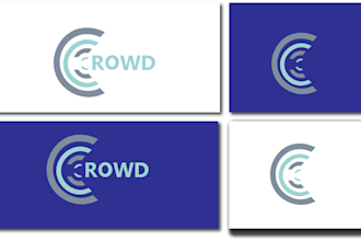design modern word mark and letter mark logo