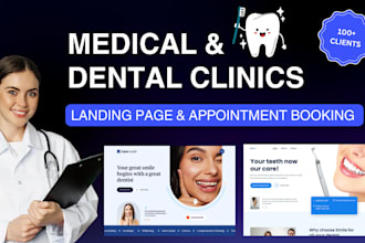 design medical and dental clinic website with booking system