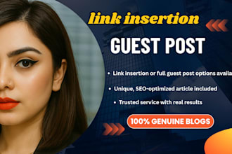 provide link insertion guest post with authority backlinks