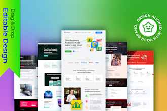 design a landing page aligned with brand