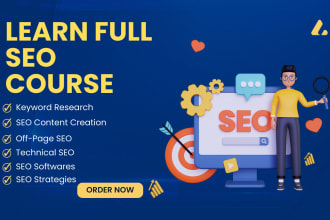 teach full SEO course live on zoom