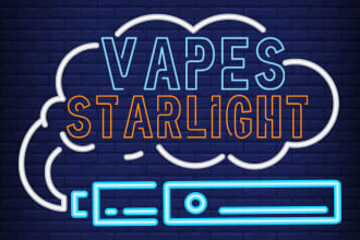 make vape store, liquor, or smoke shop logo