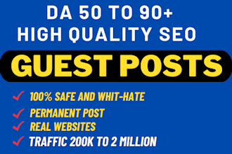 create guest post high quality seo dofollow backlinks on high traffic site