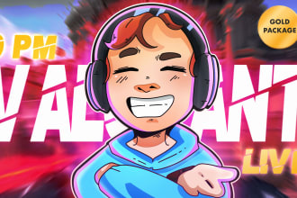 draw a custom illustrated cartoon youtube thumbnail