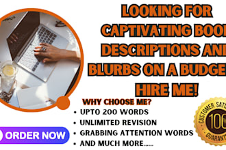 craft irresistible book blurbs and descriptions that draw readers in
