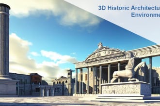 produce 3d model and architectural design VR environment