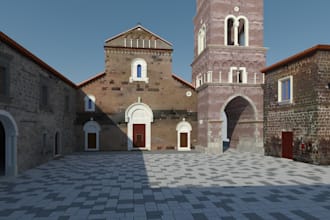create 3d VR architecture heritage project for immersive experience