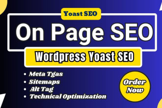 do wordpress yoast on page SEO,meta tags,sitemaps,alt tag,technical optimization