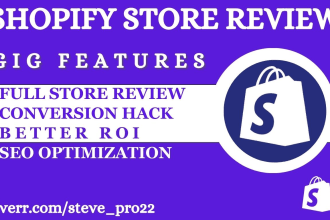 do shopify dropshipping store review audit to boost shopify store sales
