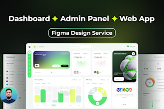 design admin panel, dashboard, web app, saas, CRM by figma