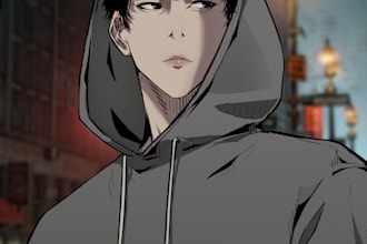 draw your webtoon like windbreaker art style