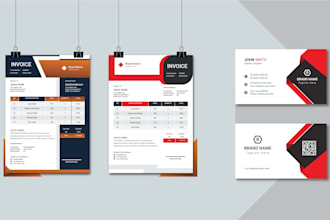 design business card, invoice or letterhead