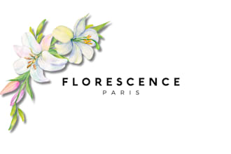custom beauty flower logo floral design botanical bobo