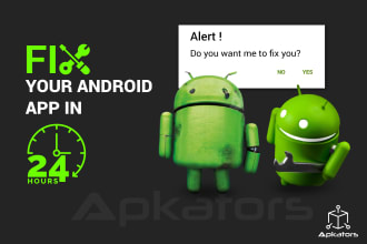 fix any android studio app within 24 hours