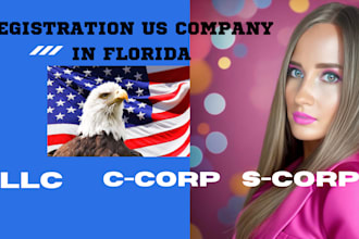 register llc, c corp, or s corp in florida state