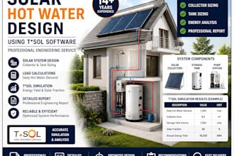 design and size solar hot water systems using tsol