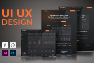 do saas design web app UI UX and desktop application design in figma