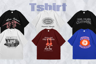 create a tshirt design in streetwear style skate or music