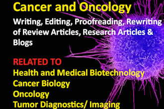 deal with articles and blogs related cancer and oncology