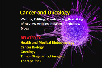 deal with articles or content related cancer and oncology
