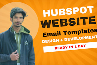 develop hubspot website, landing page, email templates